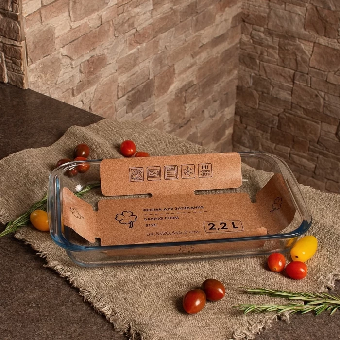 Форма для запекания из жаропрочного стекла 2.2л