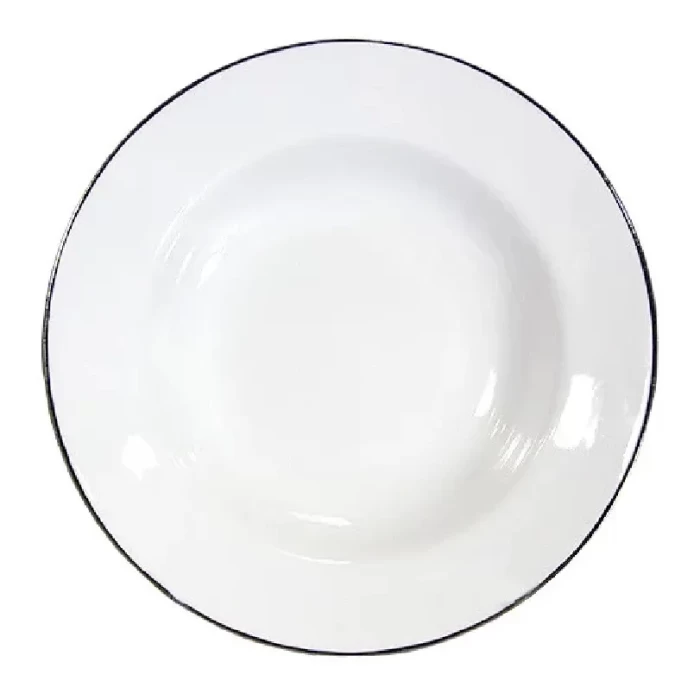 Тарелка глубокая Идиллия фарфор 200 мм глубокая 250 см3 платиновый