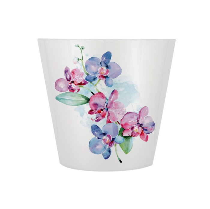 Горшок для цветов London Orchid Deco  D 160 мм/1,6 л голубая орхидея