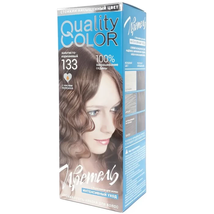 Гель-краска для волос стойкая Цветель