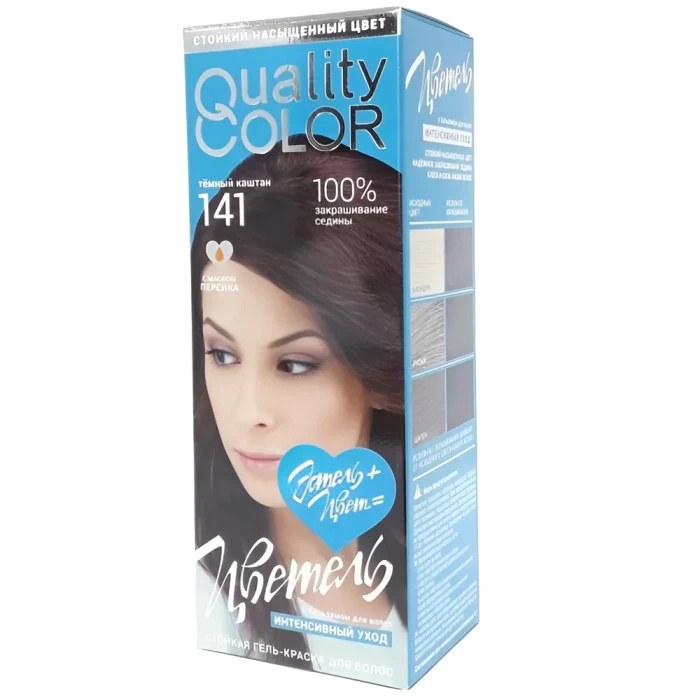 Гель-краска для волос стойкая Цветель