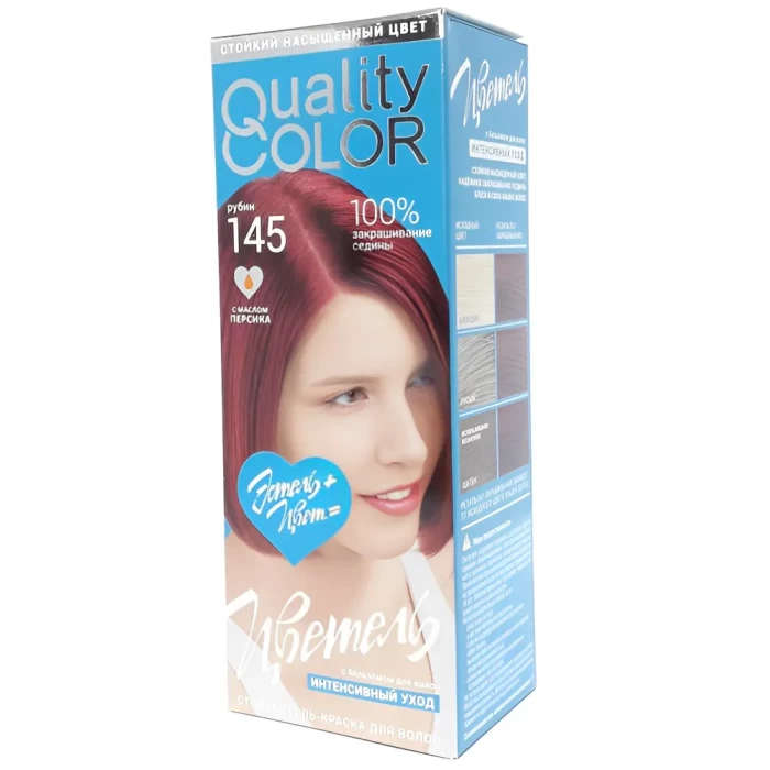 Гель-краска для волос стойкая Цветель