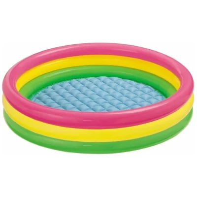 Бассейн надувной детский Intex Цветные кольца 57422 147x33см