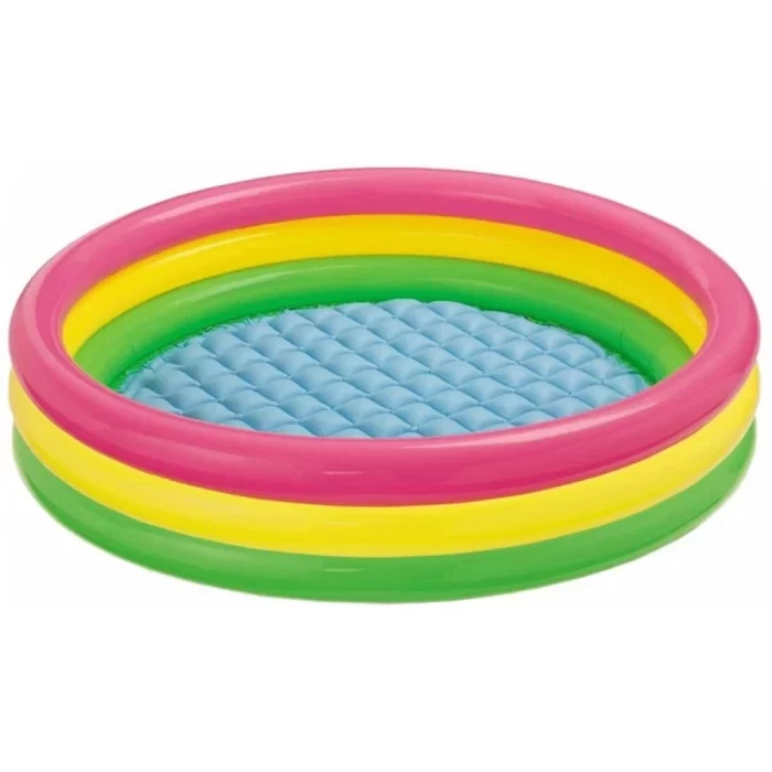 Бассейн надувной детский Intex Цветные кольца 57422 147x33см