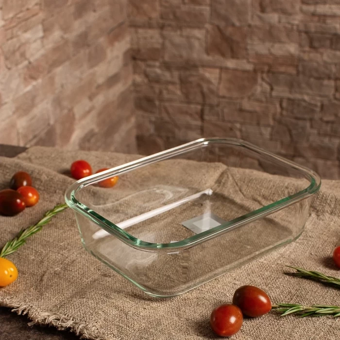 Контейнер из жаропрочного стекла со съёмной крышкой 1 л