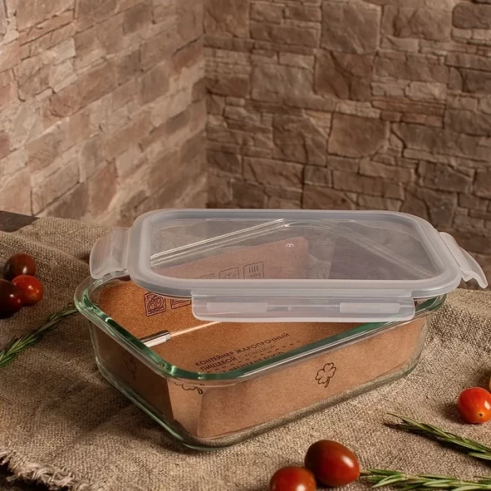 Контейнер из жаропрочного стекла со съёмной крышкой 1.5 л