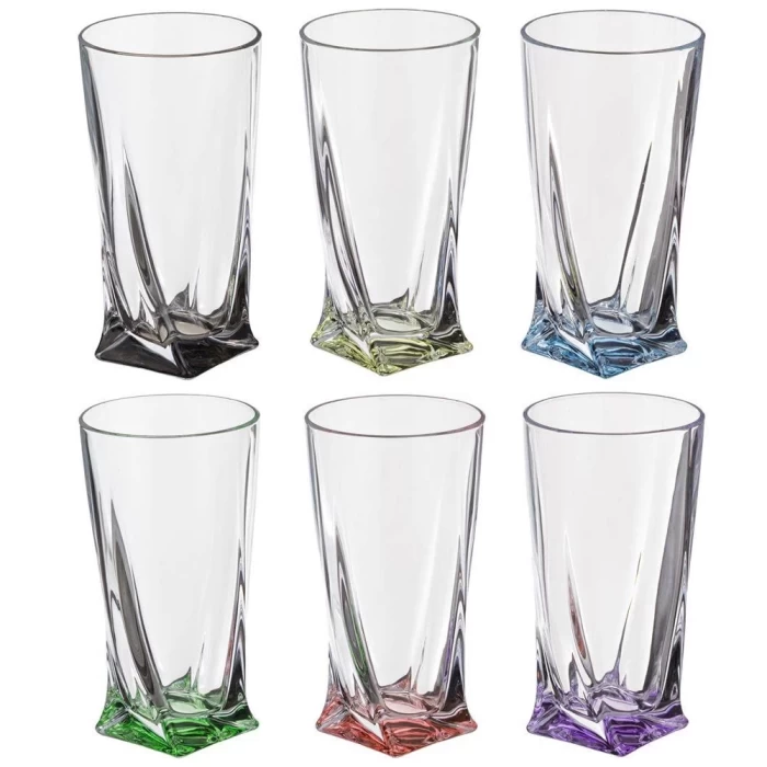 Набор стаканов Crystalite Bohemia Quadro 350мл