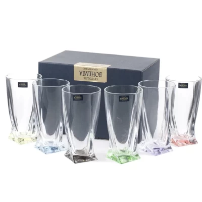 Набор стаканов Crystalite Bohemia Quadro 350мл