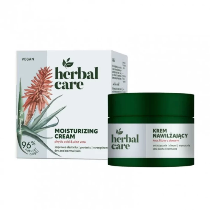 Крем для лица Herbal Care Увлажняющий Фитиновая кислота и алоэ вера 50мл