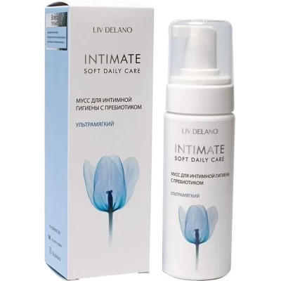 Мусс для интимной гигиены с пребиотиком Liv Delano Ультрамягкий 150мл