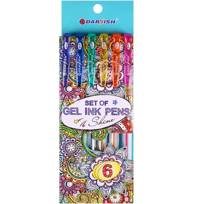Набор ручек гелевых 6 цветов Darvish DV-11137-6