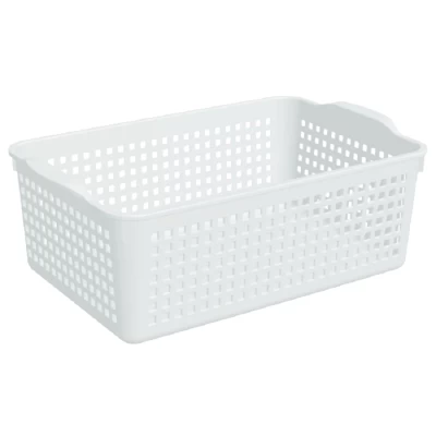 Корзинка ВиолетПласт Лофт Белый 29,5х18,5х10,5см арт.643006