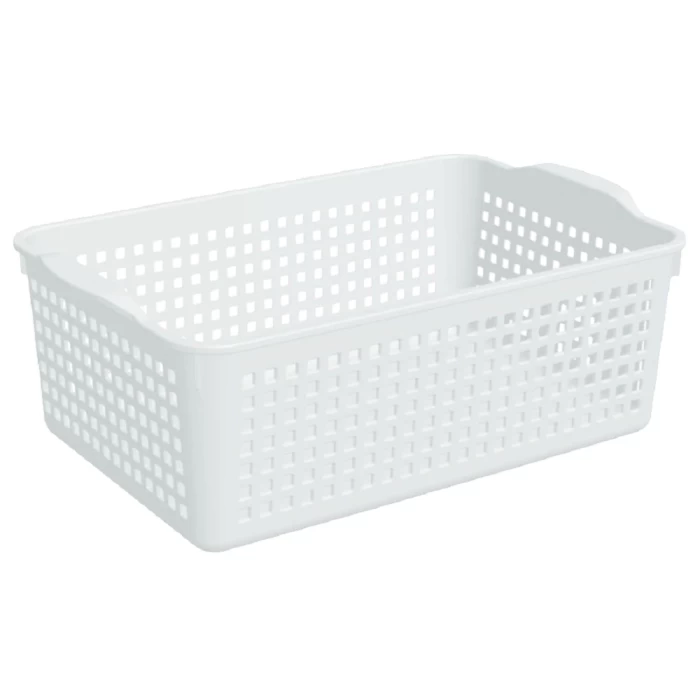 Корзинка ВиолетПласт Лофт Белый 29,5х18,5х10,5см арт.643006