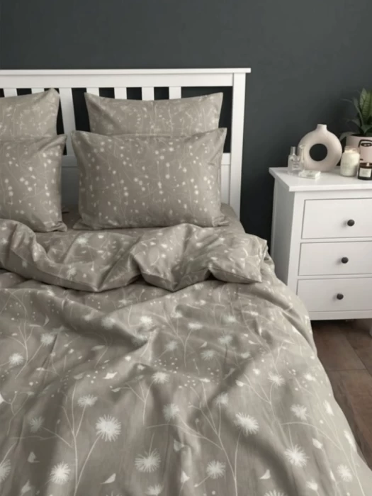 Комплект постельного белья дуэт ТМ "ЦУМ" Одуванчики коричневые