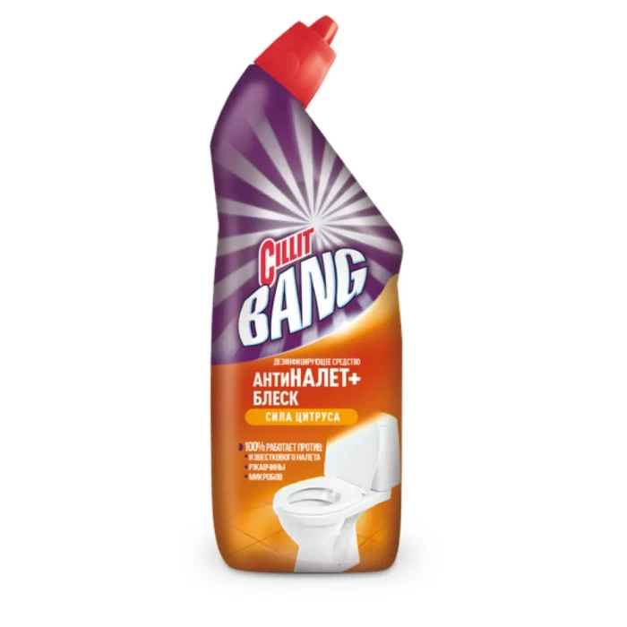 Средство чистящее для туалета CILLIT BANG Анти-налет+Блеск Сила цитруса 750мл