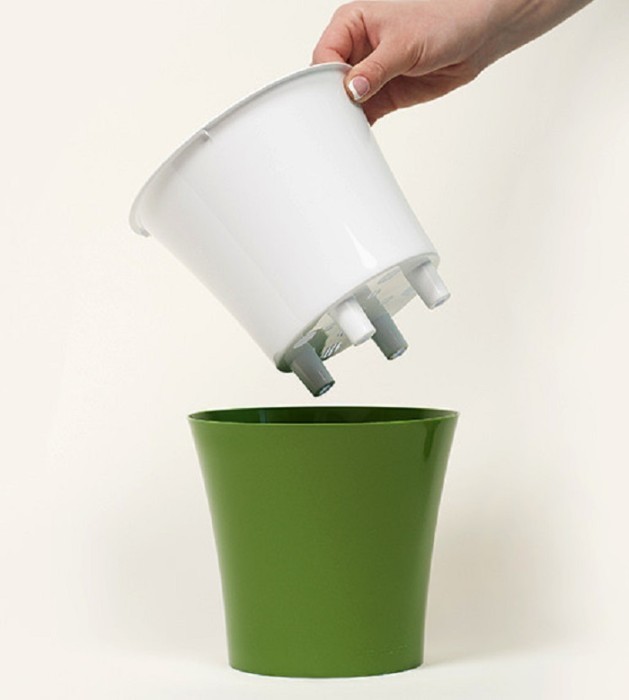 Вазон Apte 2 л ART20WHT/BL 