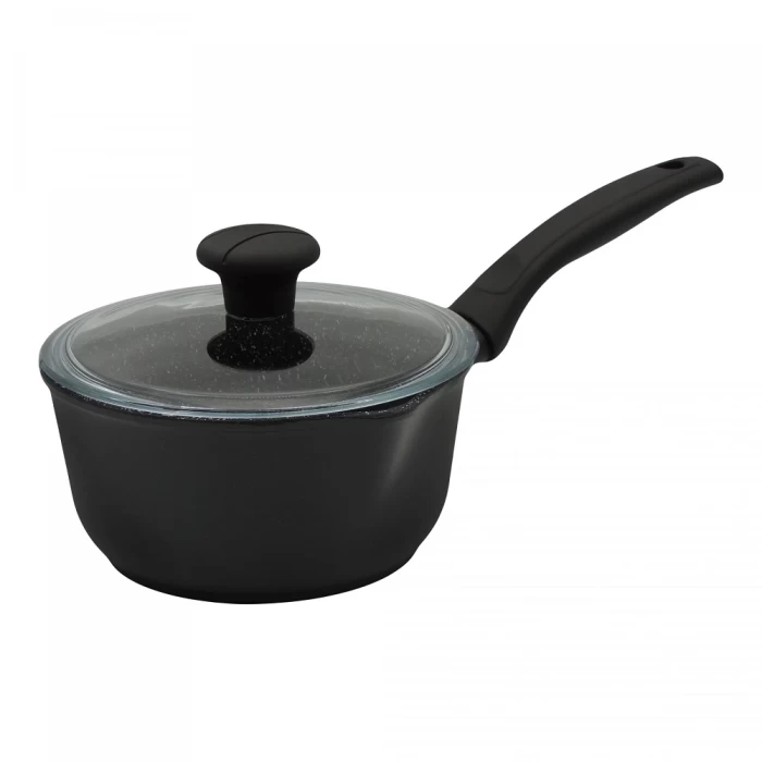 Ковш "Виктория" Diamond Induction АЛА со стеклянной крышкой 1,5л