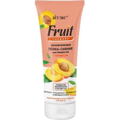Увлажняющая пенка-сияние для умывания с абрикосом Витэкс Fruit Therapy