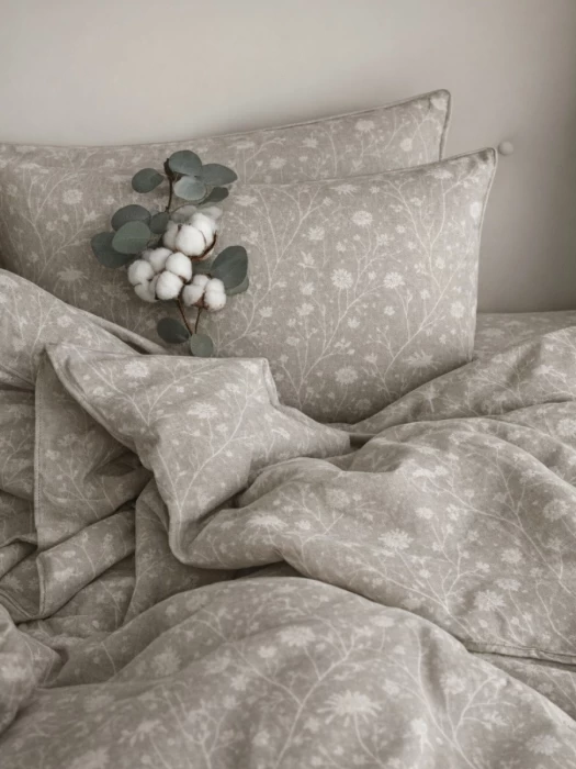 Комплект постельного белья евро ТМ "ЦУМ" Одуванчики коричневые