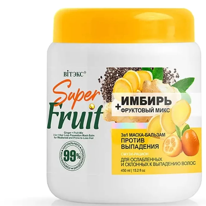 Маска-бальзам против выпадения 3в1 Витэкс Super fruit 450мл