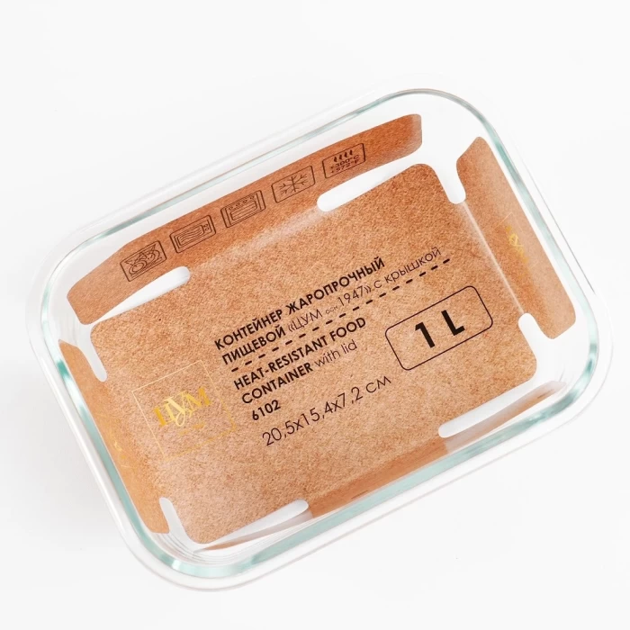 Контейнер из жаропрочного стекла ТМ "ЦУМ" 6102 1 л