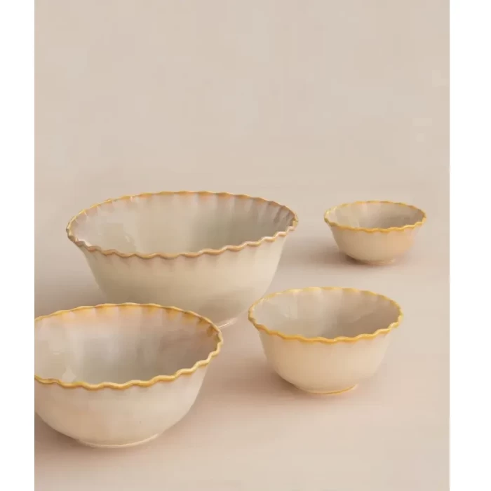 Салатник Onde песочный 20см