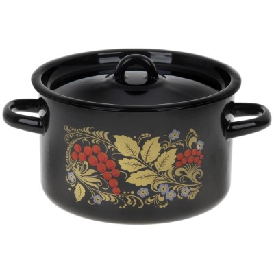 Кастрюля эмалированная 2,9л Рябина