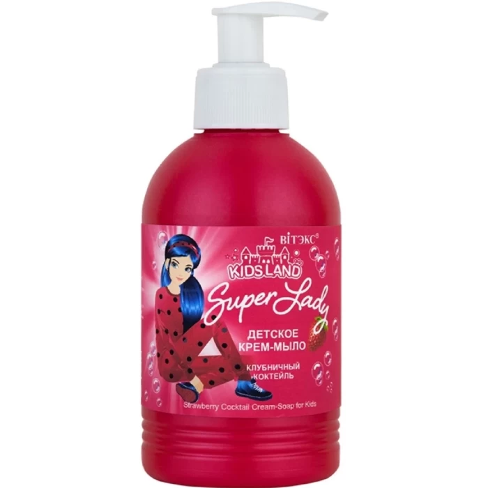 Детское крем-мыло Витэкс Клубничный коктейль 300мл