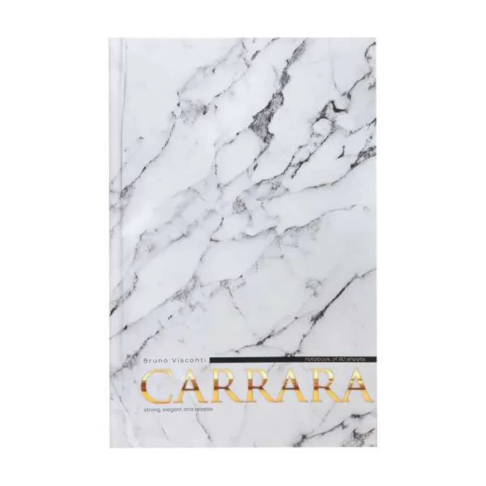 Блокнот А5 80л престиж CARRARA клетка матовая ламинация
