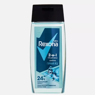Гель для душа и шампунь Rexona 2в1 Горный лёд 100мл