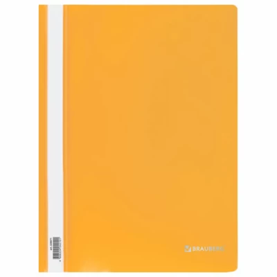 Скоросшиватель желтый BRAUBERG арт 228671