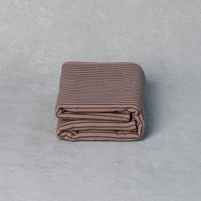 Полотенце махровое ТМ "ЦУМ" Полоска беж/кофе 50х70 см