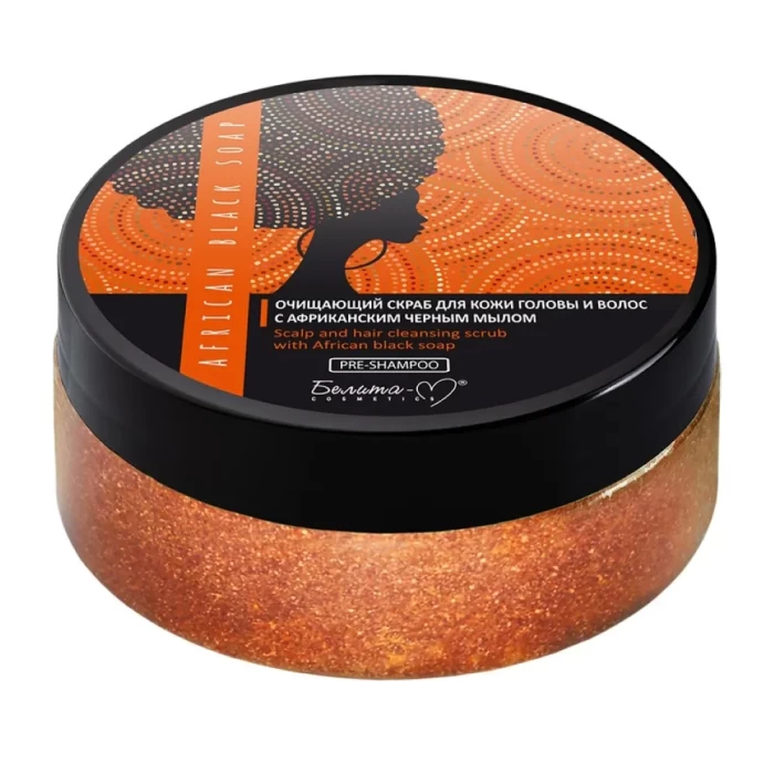 Скраб для кожи головы Белита-М Очищающий с африканским черным мылом 200мл