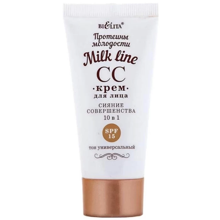 СС-Крем для лица Белита Milk Line Сияние совершенства 10в1 SPF15 30мл