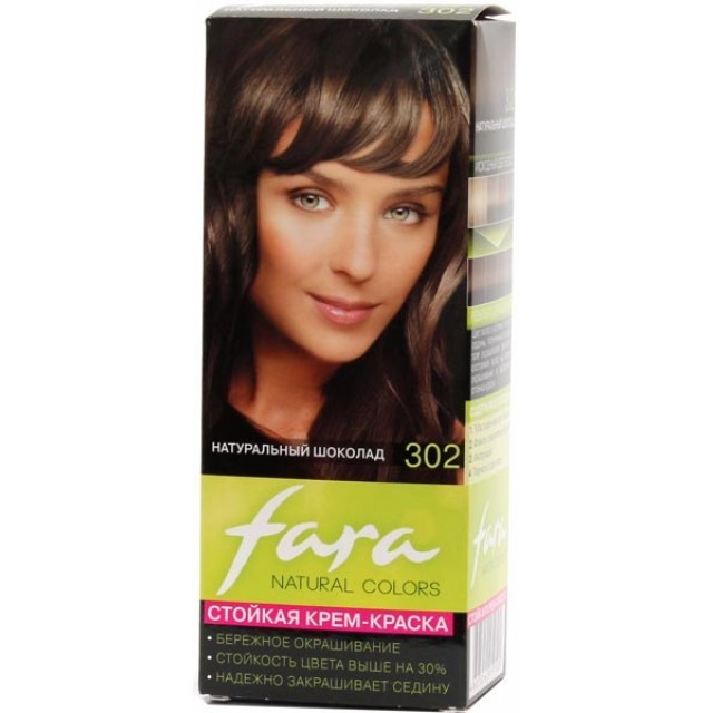 Краска для волос FARA Natural Colors №302 Натуральный шоколад