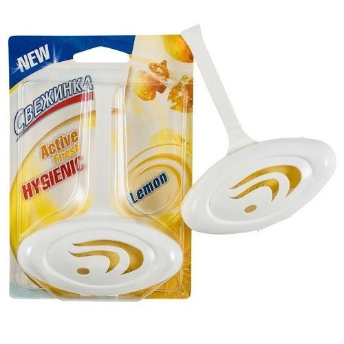 Подвесной очиститель для унитаза "Лимон" Свежинка 30 гр