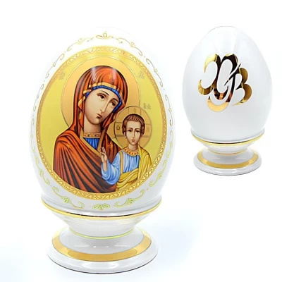 Сувенир Яйцо Лик Пресвятой Богородицы