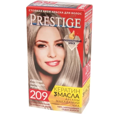 Крем-краска для волос Prestige Пепельно-русый №209