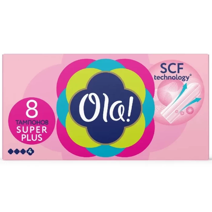 Тампоны Ola super plus шелковистая поверхность 8шт