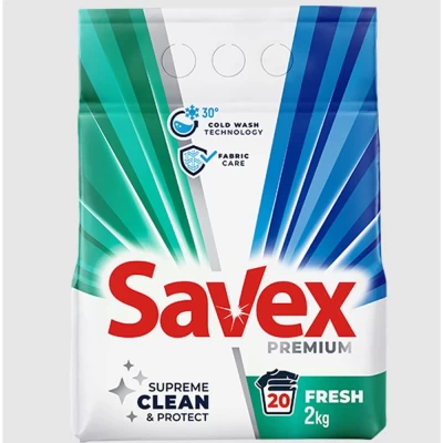 Стиральный порошок Savex 2в1 Fresh Automat 2кг