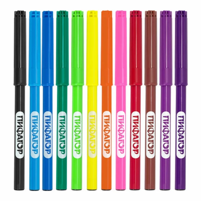 Фломастеры 12 цветов ЭНИКИ-БЕНИКИ ПИФАГОР арт 151401