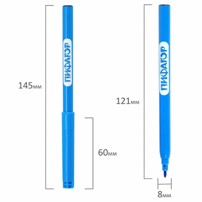 Фломастеры 12 цветов ЭНИКИ-БЕНИКИ ПИФАГОР арт 151401