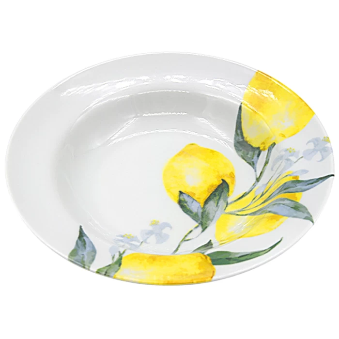 Тарелка глубокая Идиллия Лимоны 24см 1С1153Ф34