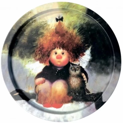 Поднос Два совенка PD053