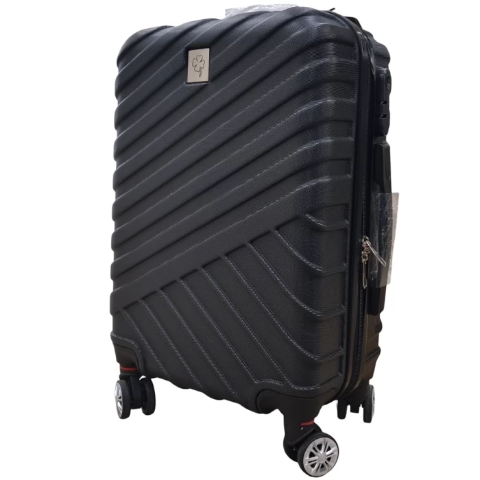 Чемодан дорожный ТМ "ЦУМ" М RV_ABS01-24 средний черный