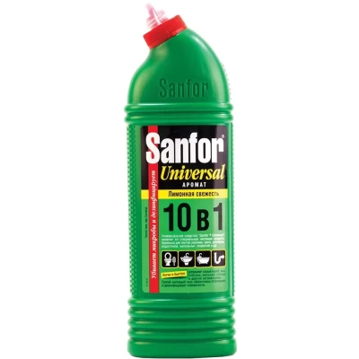 Универсальное чистящее средство Sanfor Universal Лимонная свежесть 10в1 750мл