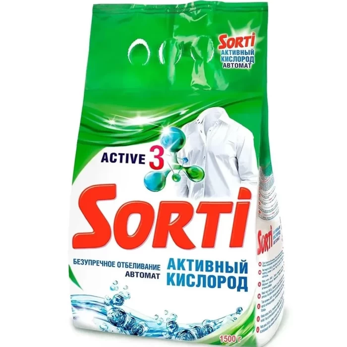 Стиральный порошок Sorti Автомат Активный кислород 1,5кг