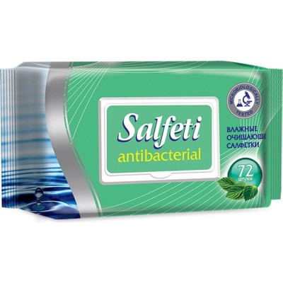 Салфетки влажные очищающие антибактериальные Авангард Salfeti 72шт