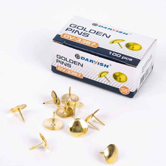 Кнопки Darvish золотые 100шт  DV-3357