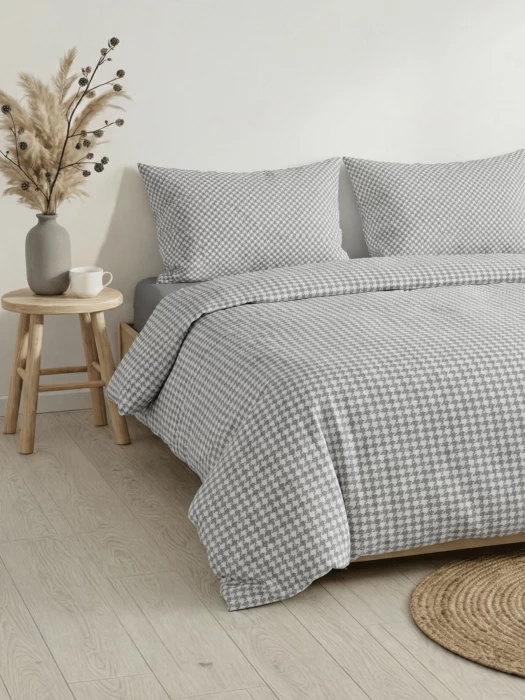 Комплект постельного белья Евро ТМ "ЦУМ" Ромбы